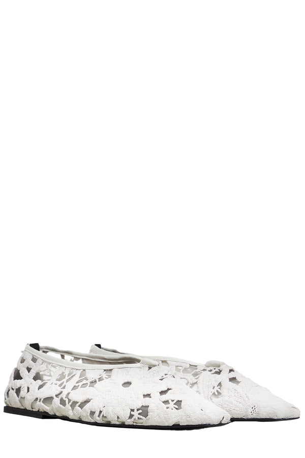 Jasmina Lace Ballerina Flats