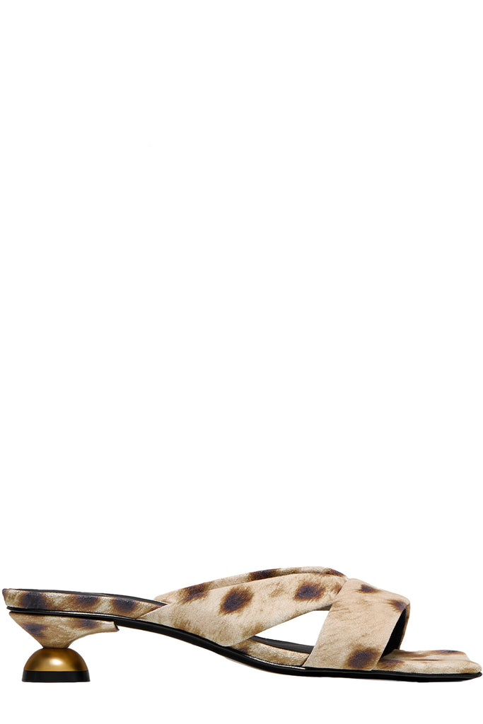 Mona Kitten Heel Mules