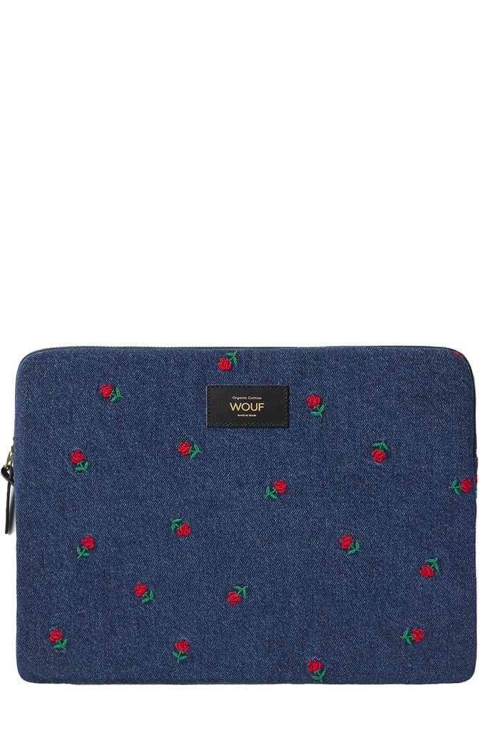 The Amy laptop case in blue color from the brand WOUF