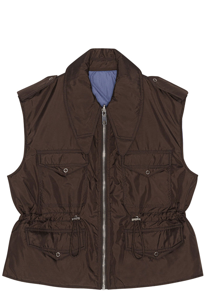 Quilted Reversible Ripstop Vest