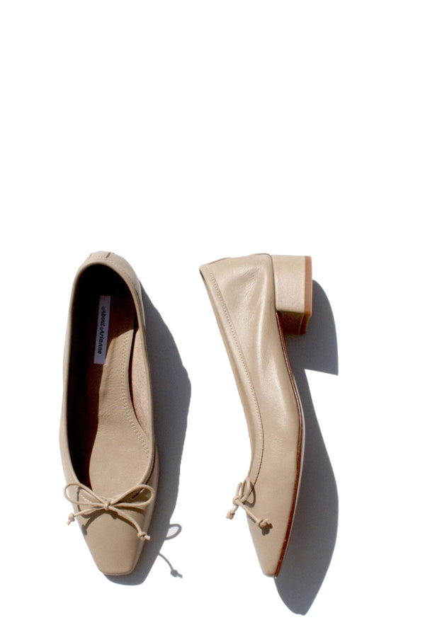 Mina Bow-Detail Leather Pumps