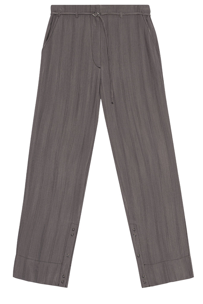 Striped Slim-Fit High-Rise Pants