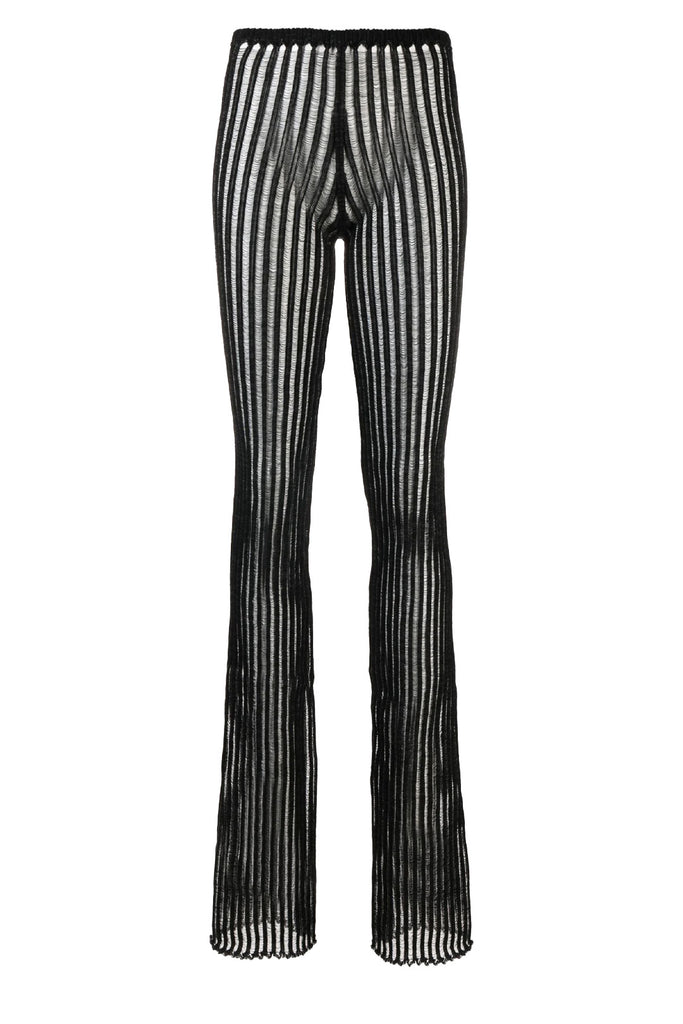 The Patricia loose organic cotton-blend pants in black color from the brand A. ROEGE HOVE