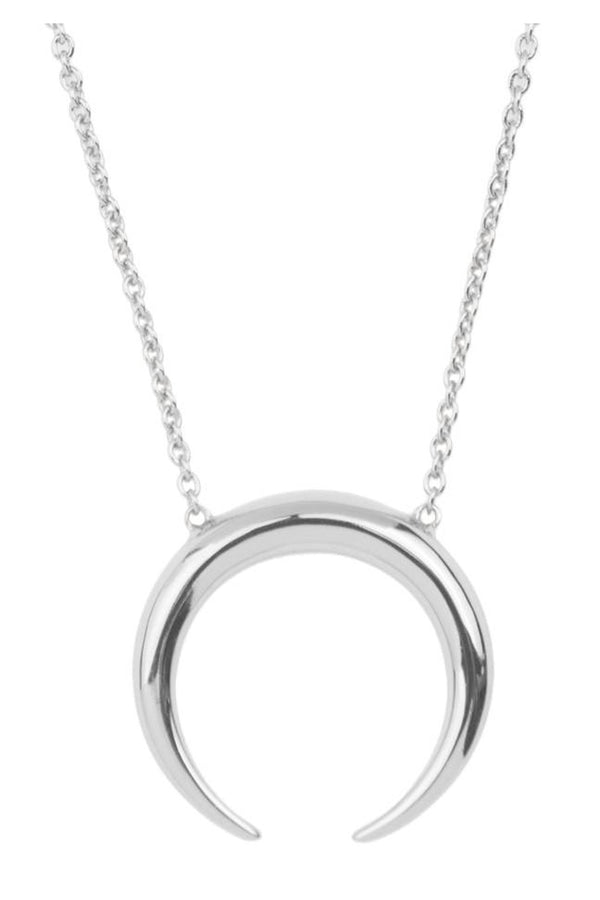 The Horn necklace in silver color from the brand All the Luck in the World