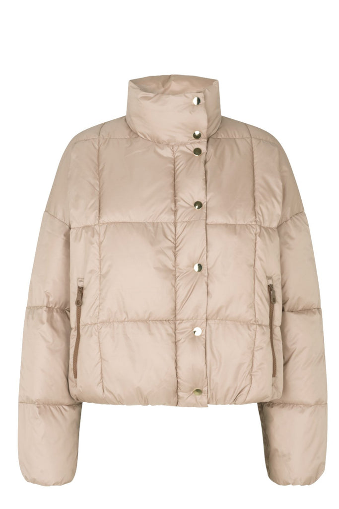baum und pferdgarten brietta recycled polyester jacket warm taupe ujrahasznositott anyagu dzseki