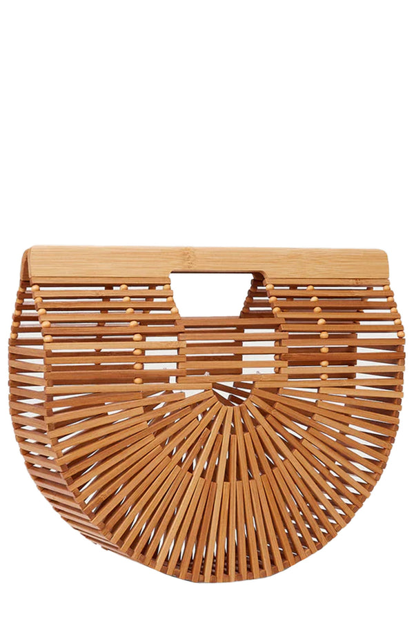 The Gaia's Ark small bamboo clutch in natural color from the brand Cult Gaia