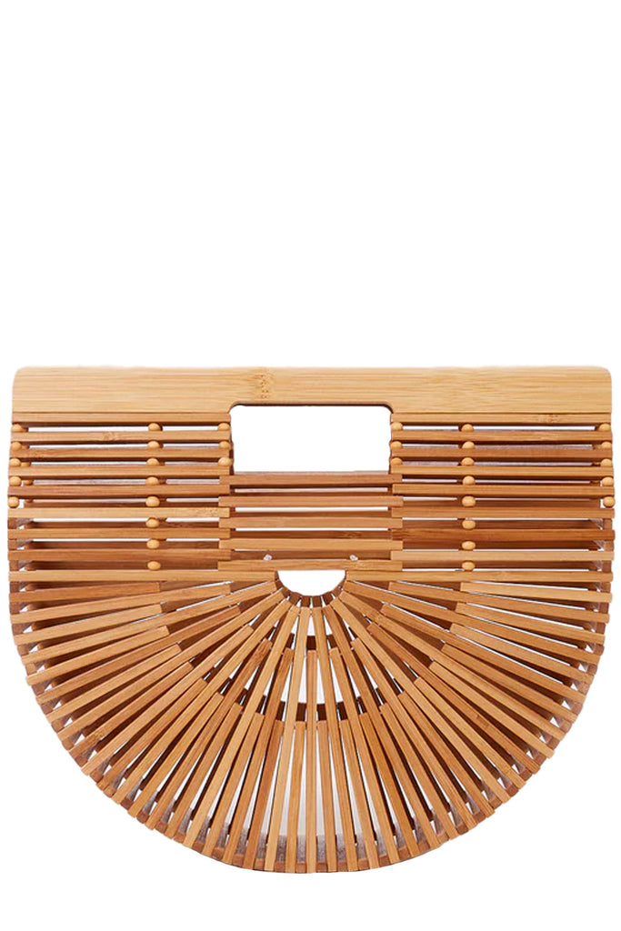 The Gaia's Ark small bamboo clutch in natural color from the brand Cult Gaia