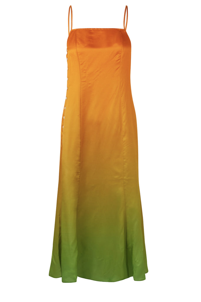 Annah Gradient Silk-Blend Dress