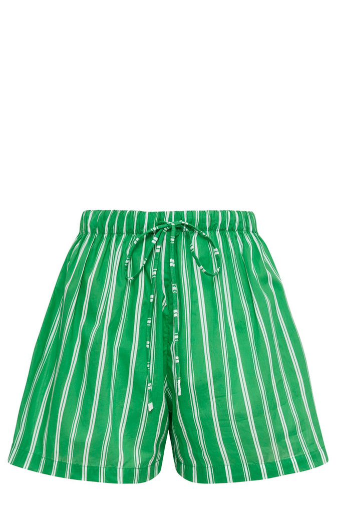 Sereno Striped Cotton Shorts