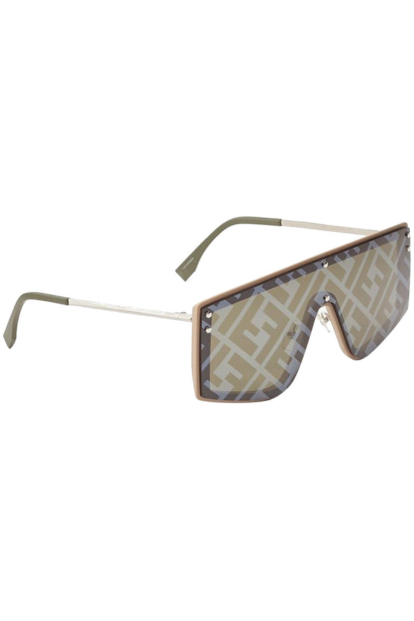 Fendi Fabulous Monogrammed Shield Sunglasses