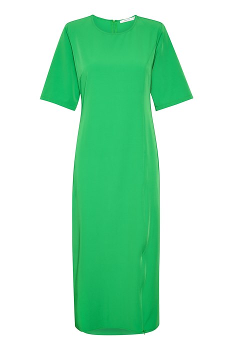 Melba Short-Sleeved Side-Slit Midi Dress