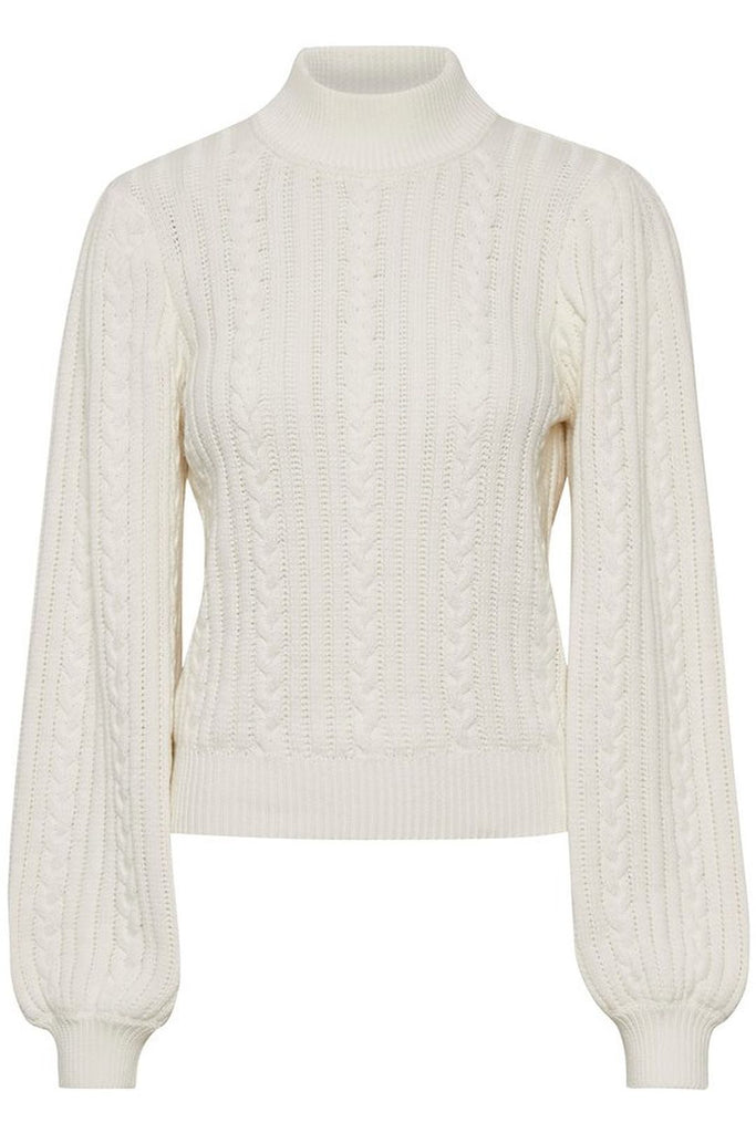 gestuz rawan organic cotton trutleneck sweater egret organikus pamut garbo