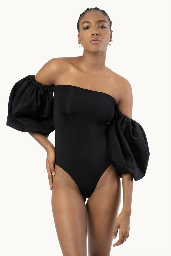 Theo Puff-Sleeved Swimsuit