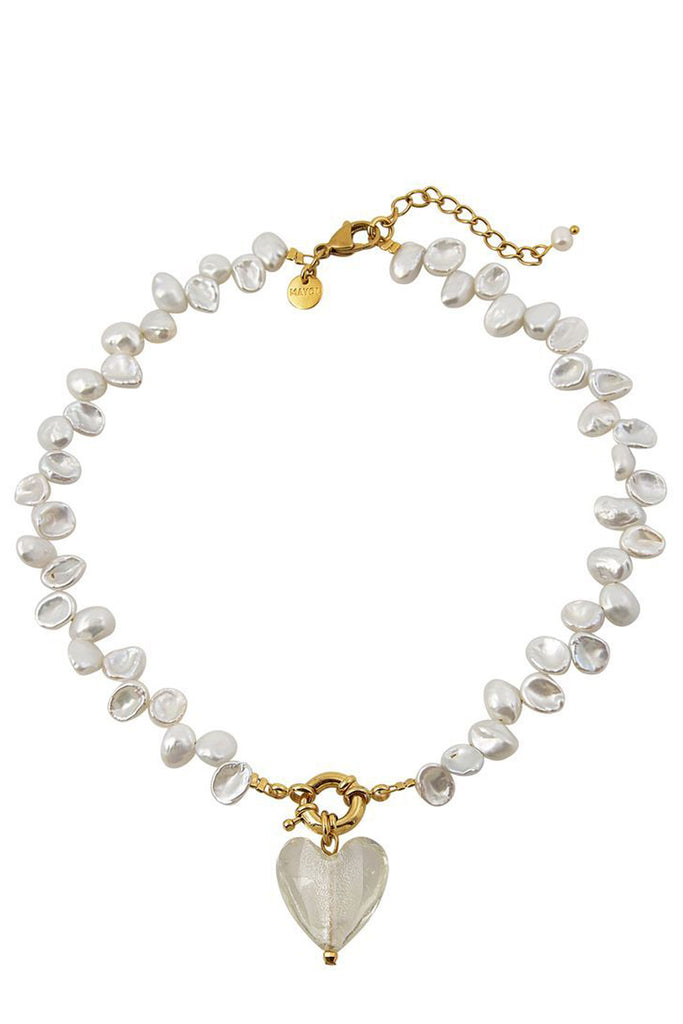 The Invisible Touch necklace in gold and white colors from the brand MAYOL JEWELRY