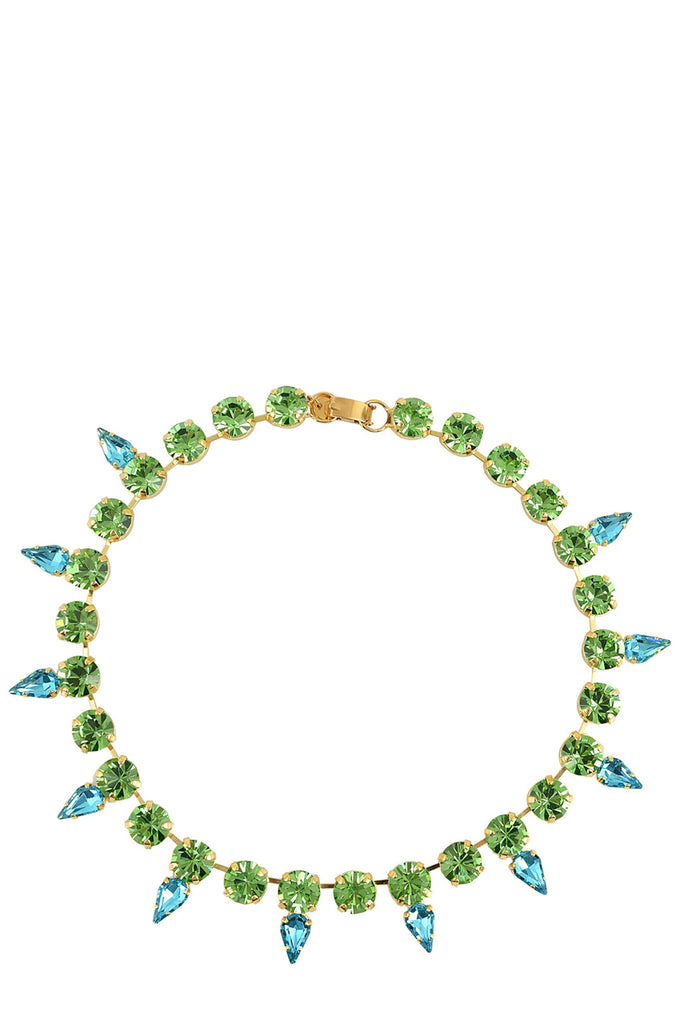  The La Discoteca necklace in green color from the brand MAYOL JEWELRY