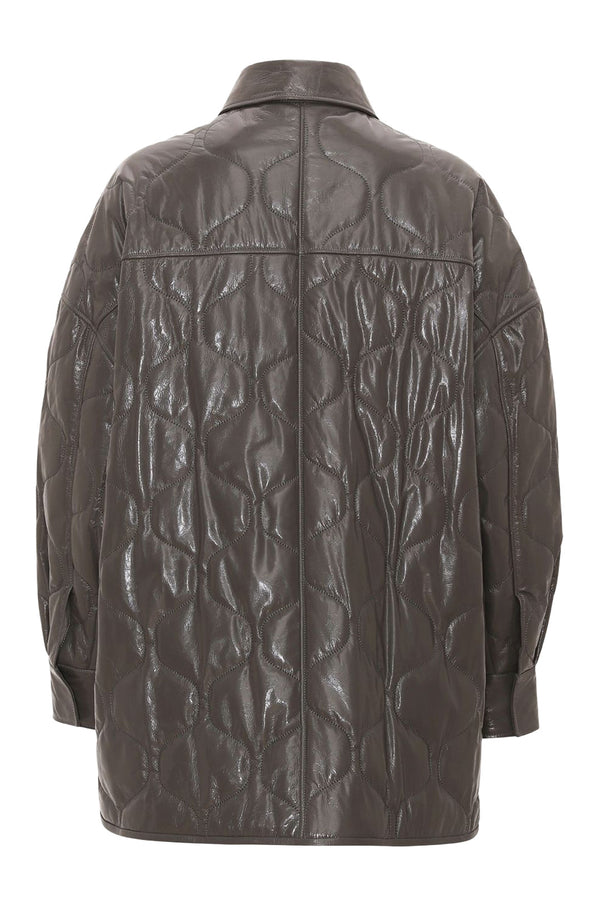 Arty Quilted Leather Jacket