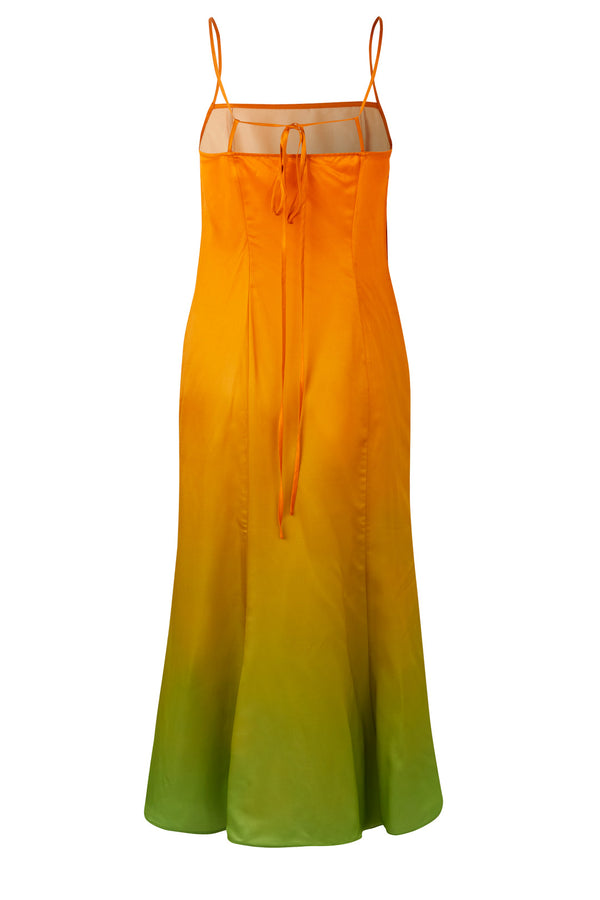 Annah Gradient Silk-Blend Dress