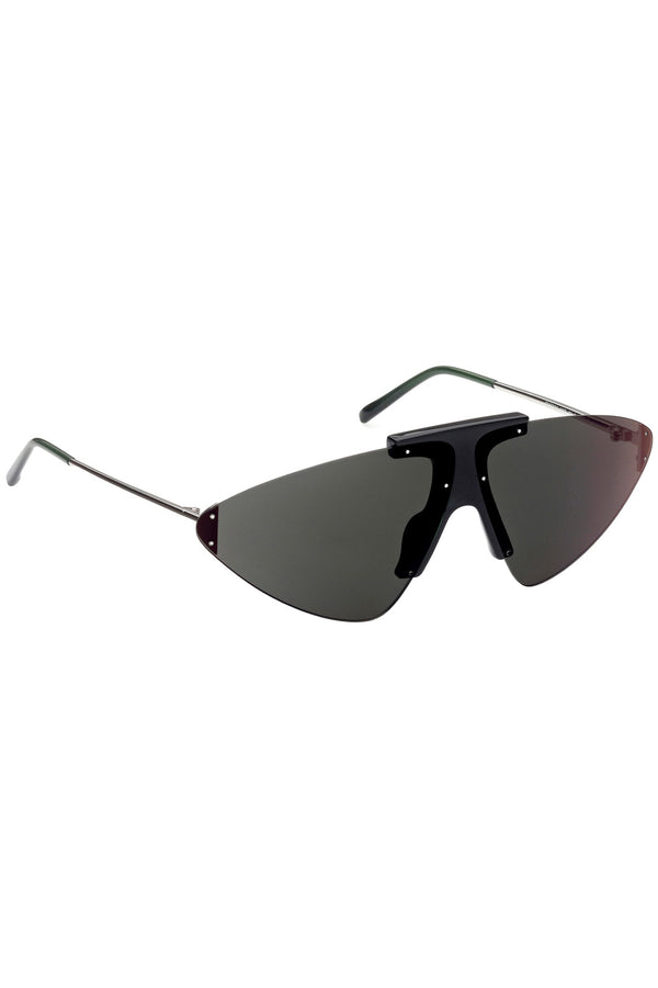 Triangle Metal Sunglasses With Acetate Insert