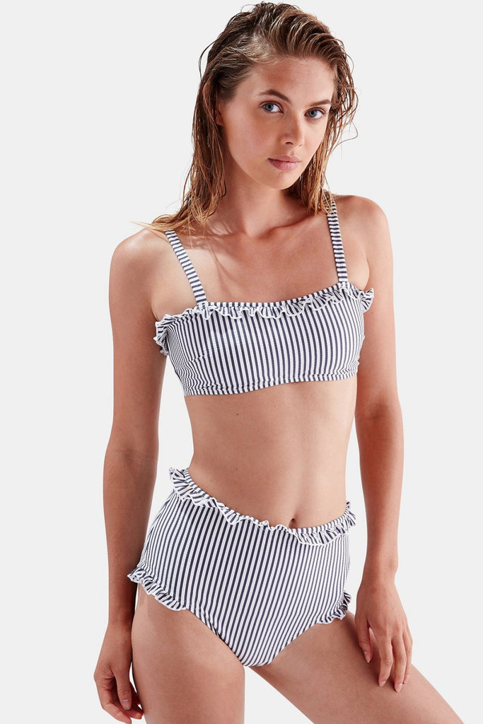 The Leslie Navy - Solid & Striped - Bikini